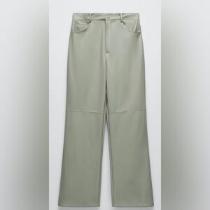 ZARA Faux leather pants